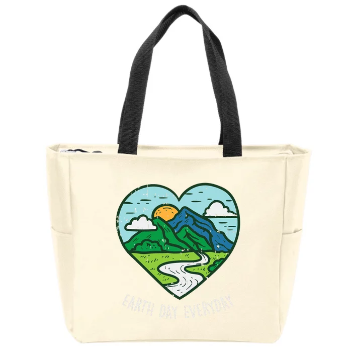 Earth Day Everyday April 22nd Environmentalist Gift Zip Tote Bag