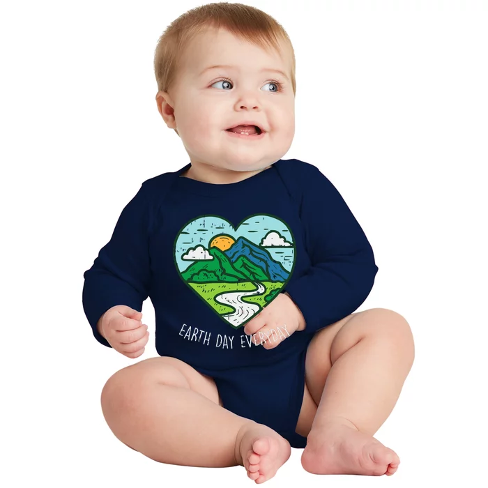 Earth Day Everyday April 22nd Environmentalist Gift Baby Long Sleeve Bodysuit