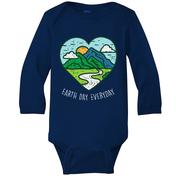 Earth Day Everyday April 22nd Environmentalist Gift Baby Long Sleeve Bodysuit