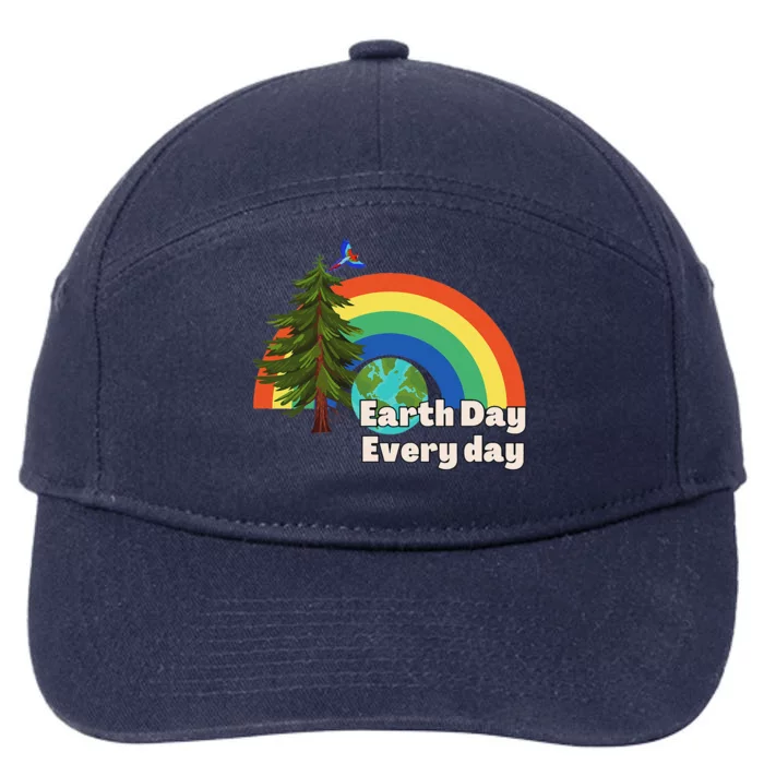 Earth Day Every Day Cute Earth Day 7-Panel Snapback Hat