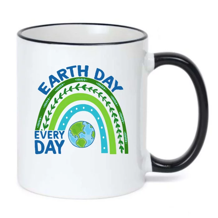 Earth Day Everyday Rainbow Black Color Changing Mug