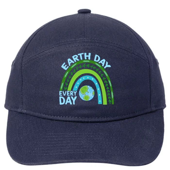 Earth Day Everyday Rainbow 7-Panel Snapback Hat