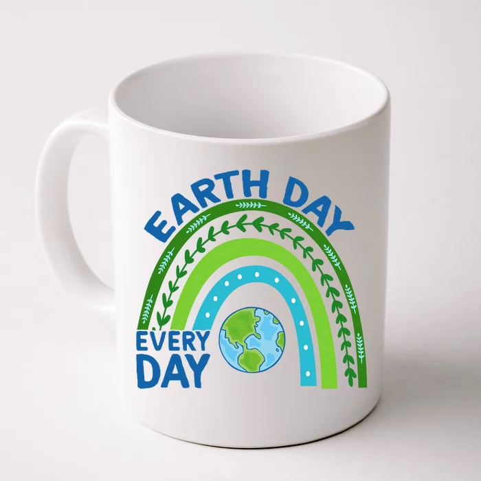 Earth Day Everyday Rainbow Front & Back Coffee Mug