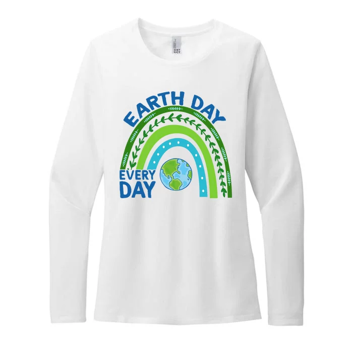 Earth Day Everyday Rainbow Womens CVC Long Sleeve Shirt