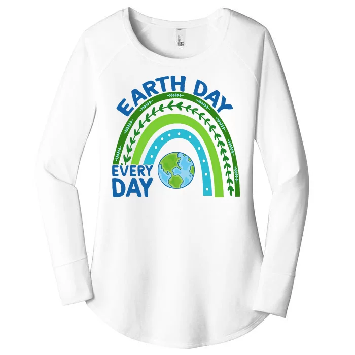 Earth Day Everyday Rainbow Women's Perfect Tri Tunic Long Sleeve Shirt