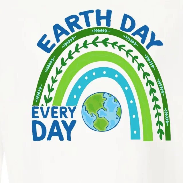 Earth Day Everyday Rainbow Cropped Pullover Crew