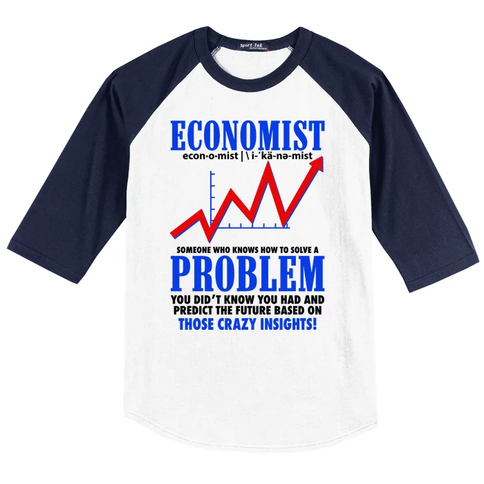 Economist Definition Baseball Sleeve Shirt