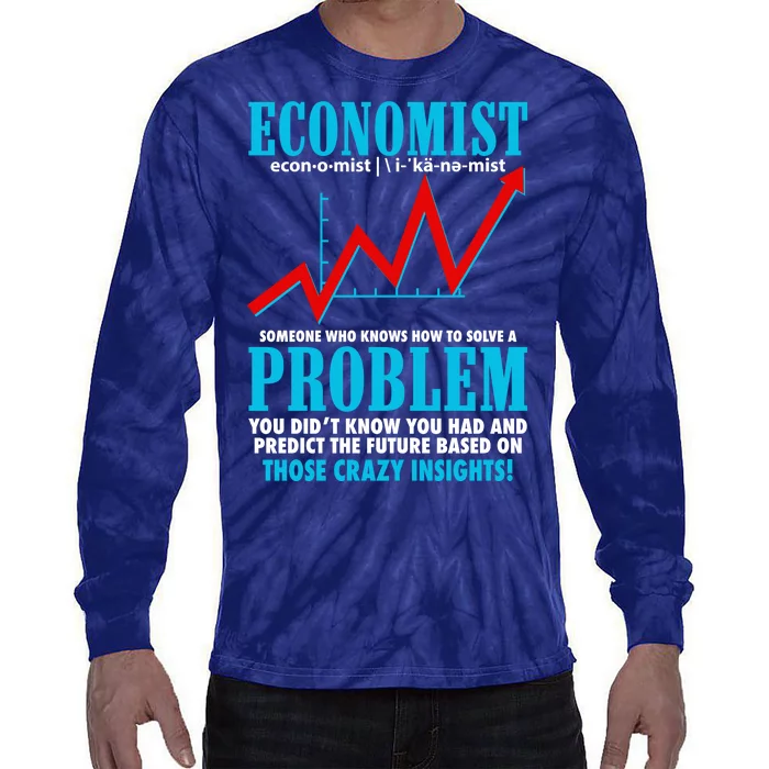 Economist Definition Tie-Dye Long Sleeve Shirt