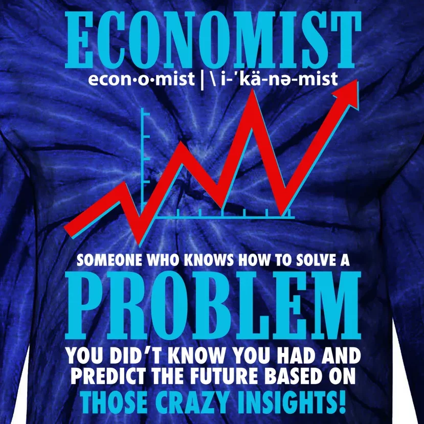 Economist Definition Tie-Dye Long Sleeve Shirt