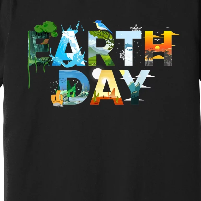 Earth Day Environmental Protection Save Tree & Animals Premium T-Shirt