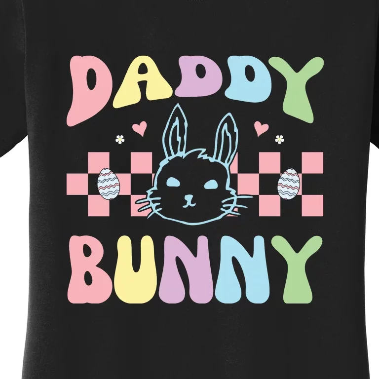 Easter Day Funny Daddy Bunny Retro Easter Father's Day Women's T-Shirt