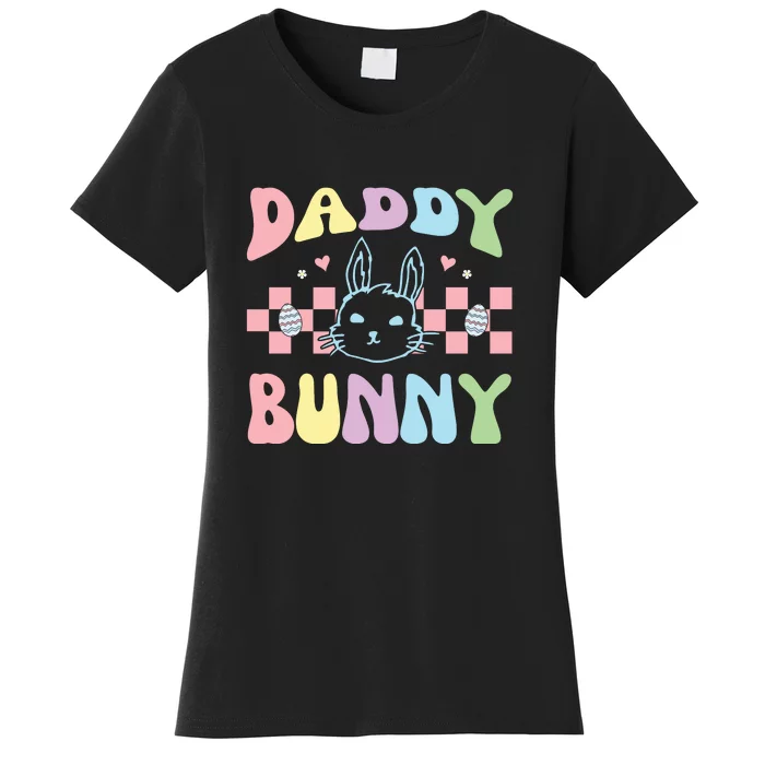 Easter Day Funny Daddy Bunny Retro Easter Father's Day Women's T-Shirt