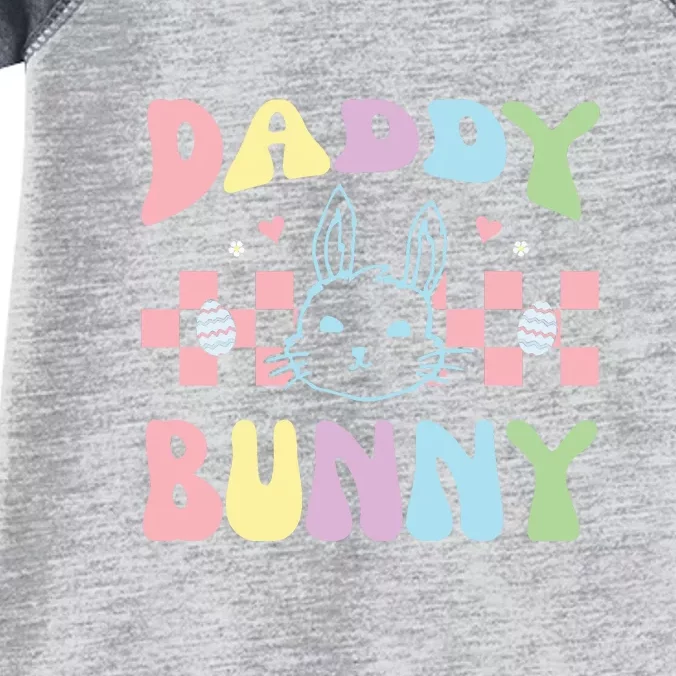 Easter Day Funny Daddy Bunny Retro Easter Father's Day Infant Baby Jersey Bodysuit