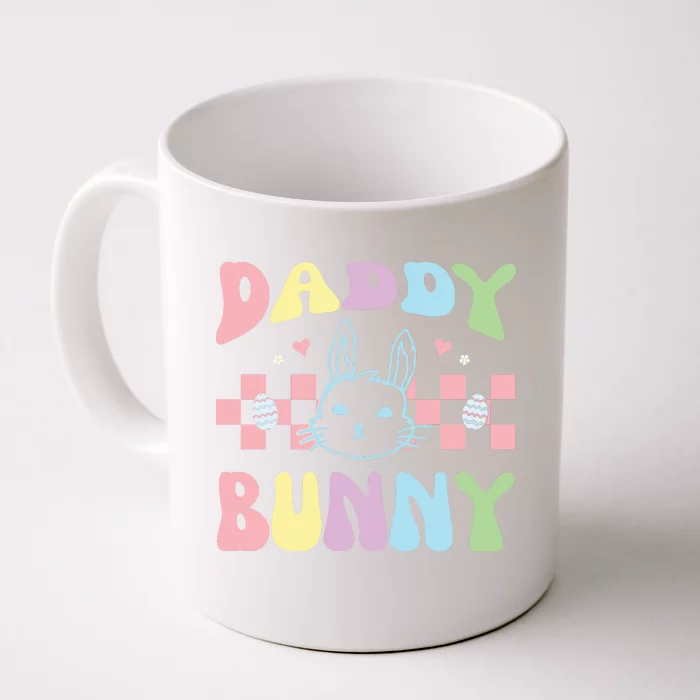 Easter Day Funny Daddy Bunny Retro Easter Father's Day Front & Back Coffee Mug