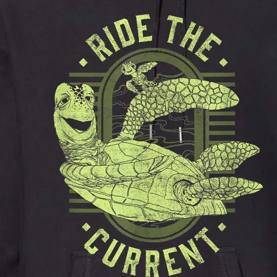 Earth Day Finding Nemo Turtle Ride The Current Premium Hoodie