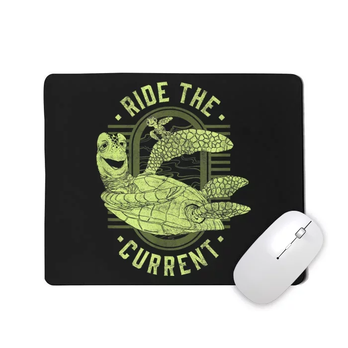 Earth Day Finding Nemo Turtle Ride The Current Mousepad