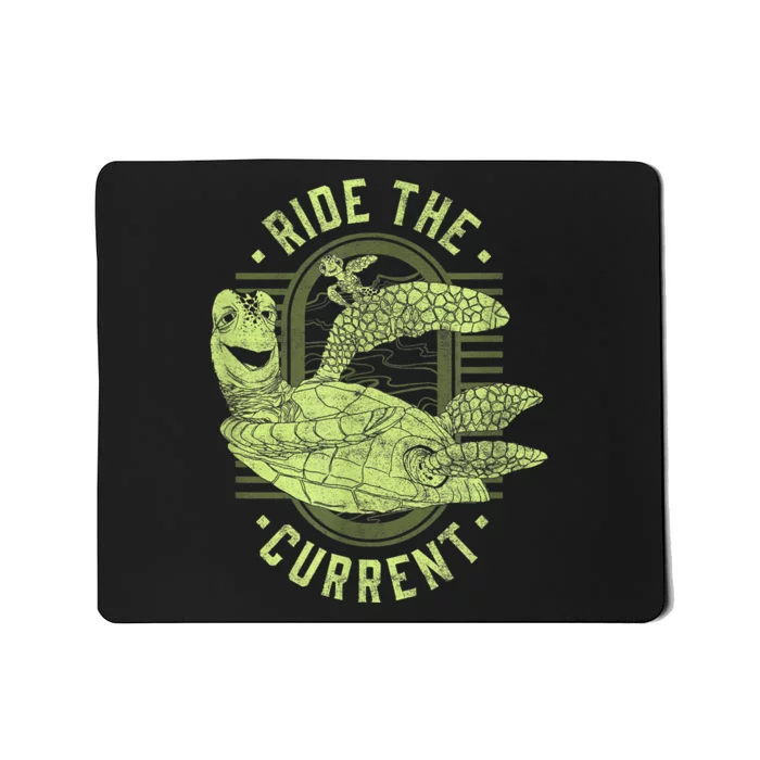 Earth Day Finding Nemo Turtle Ride The Current Mousepad