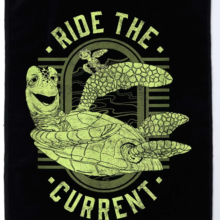 Earth Day Finding Nemo Turtle Ride The Current Platinum Collection Golf Towel