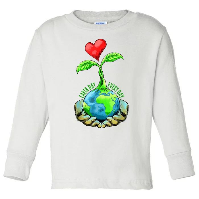 Earth Day Funny Toddler Long Sleeve Shirt