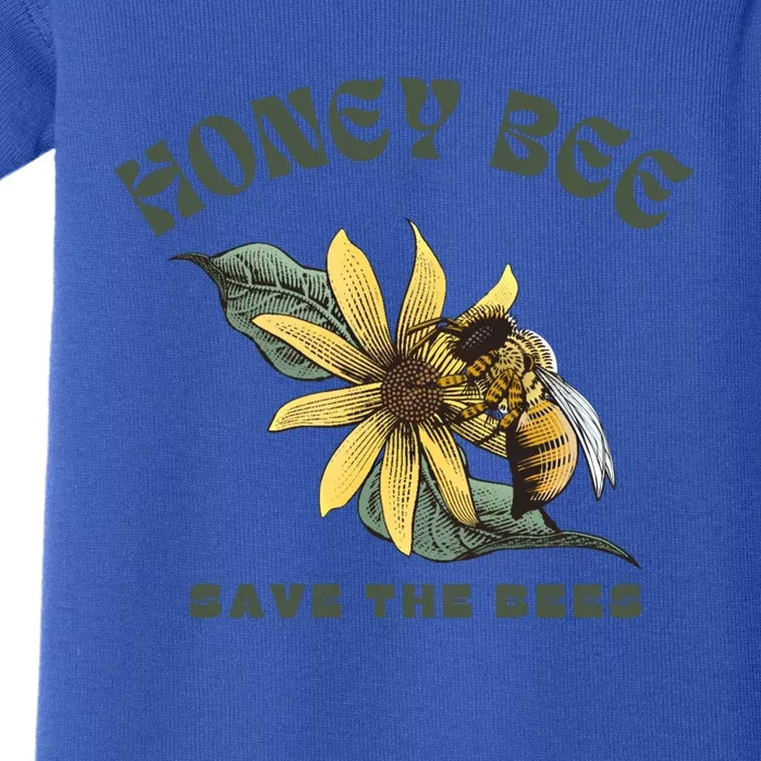 Earth Day Funny Gift Save The Bees Please Be Kind To Our Home Gift Baby Bodysuit