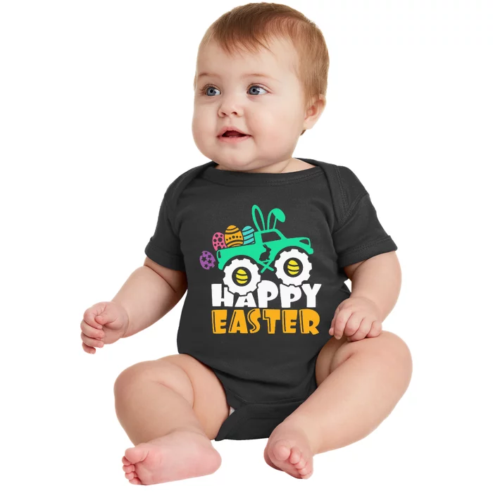 Easter Day for Monster Truck Lover  eggs easter Baby Bodysuit