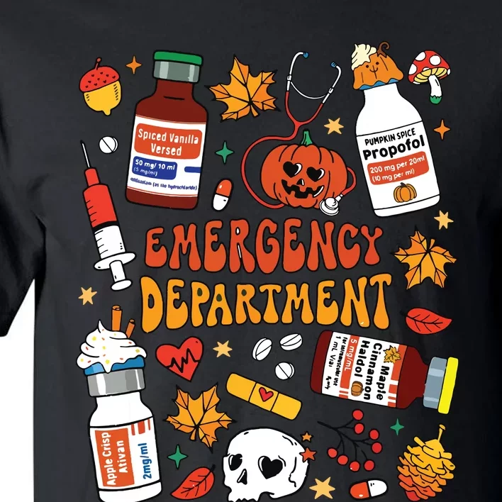 Emergency Department Funny Er Nurse Halloween Spooky Season Tall T-Shirt