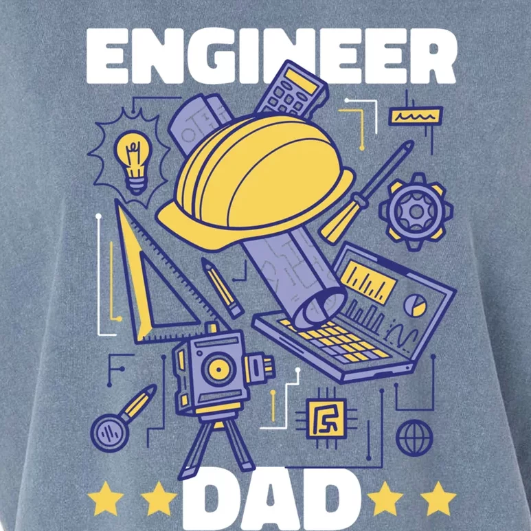 Engineer Dad For Father's Day Gift Garment-Dyed Women's Muscle Tee