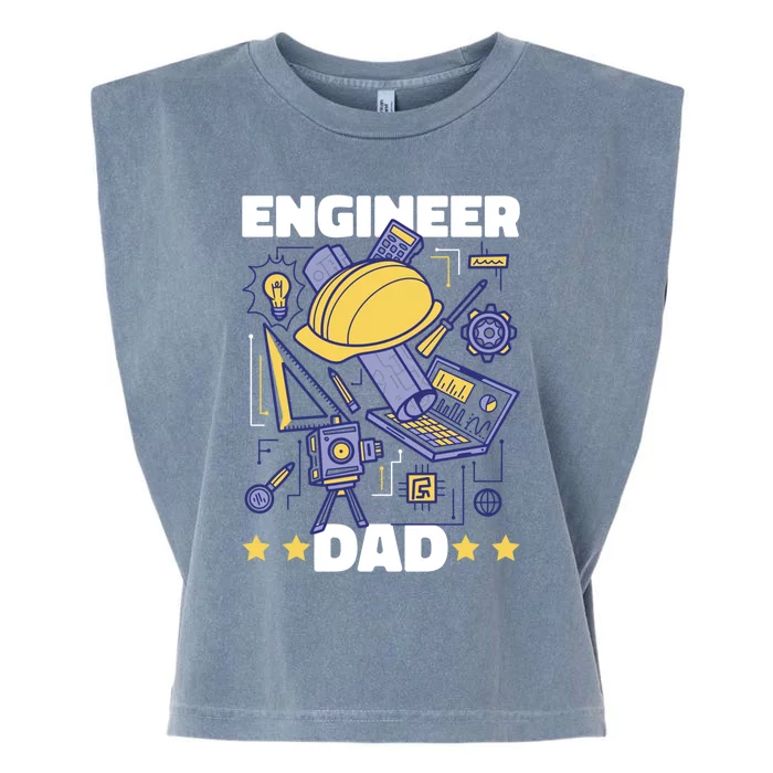 Engineer Dad For Father's Day Gift Garment-Dyed Women's Muscle Tee