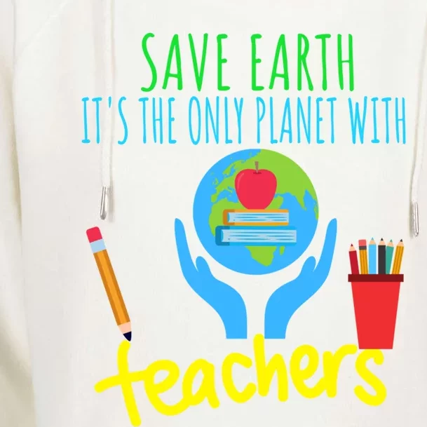 Earth Day Funny Gift For Teachers Meaningful Gift Womens Funnel Neck Pullover Hood