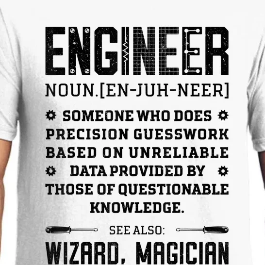 Engineer Definition Funny Noun Engineering Dictionary Term Pajama Set