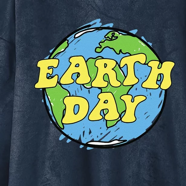 Earth Day For Or Women Hooded Wearable Blanket