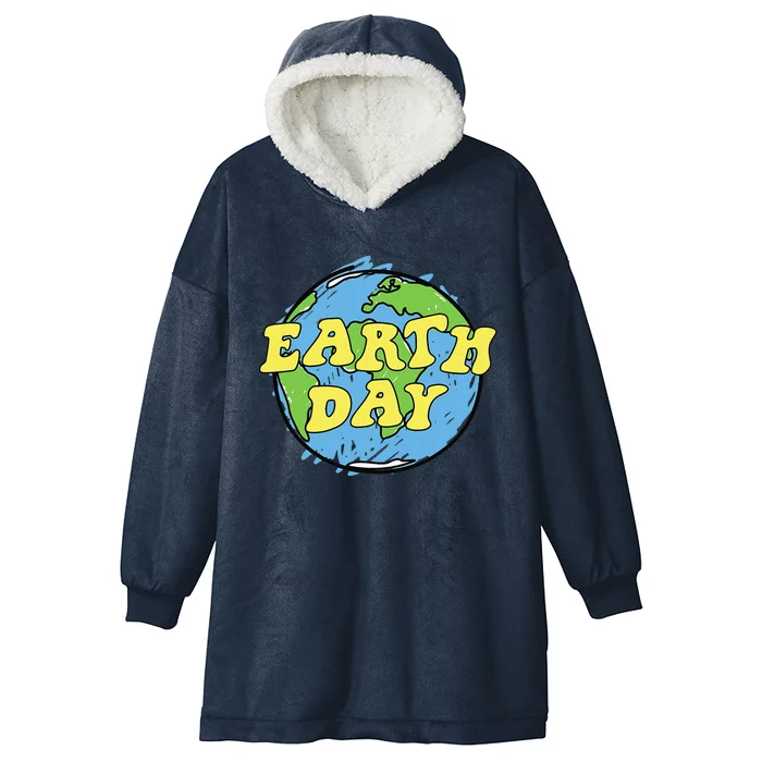 Earth Day For Or Women Hooded Wearable Blanket