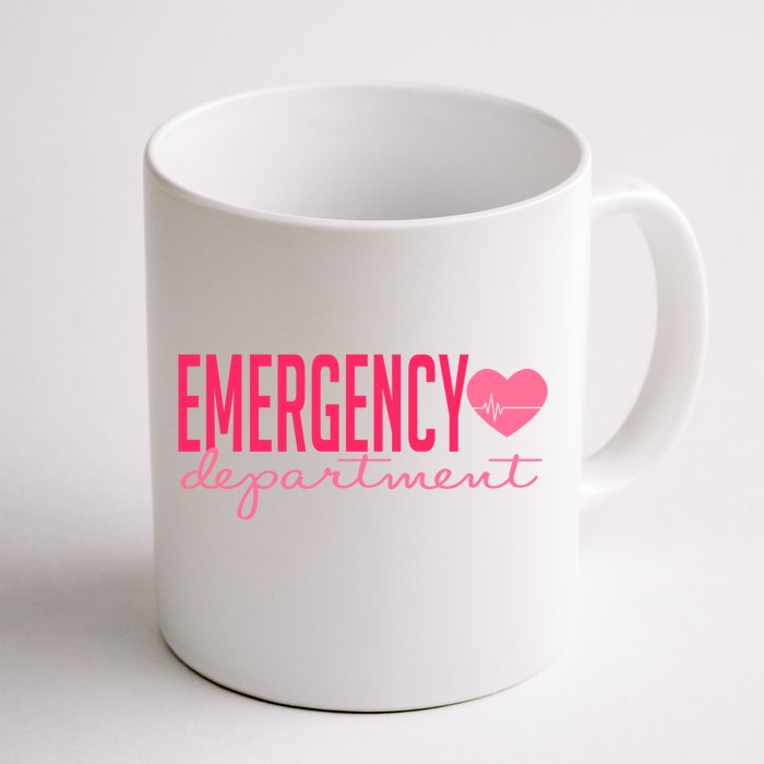 Emergency Departt Funny Er Nurse Happy Valentines Day Great Gift Front & Back Coffee Mug