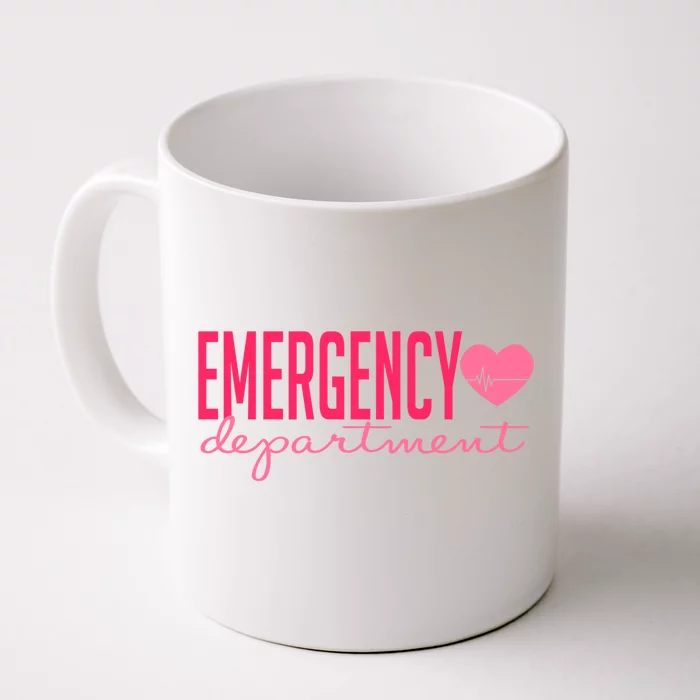 Emergency Departt Funny Er Nurse Happy Valentines Day Great Gift Front & Back Coffee Mug