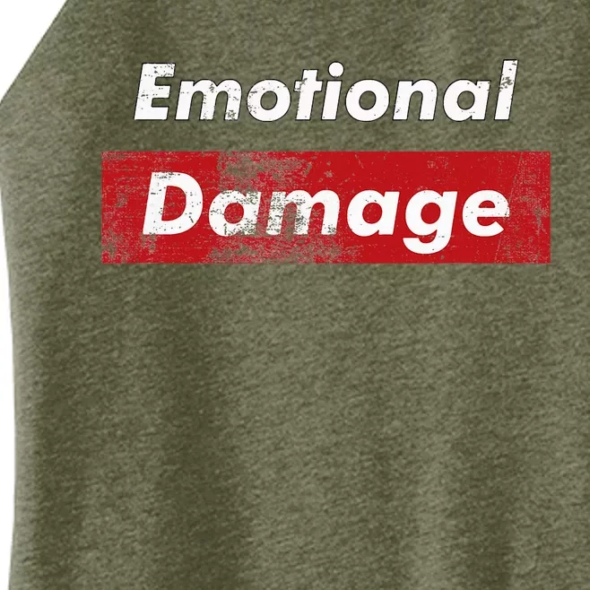 Emotional Damage Funny Viral Meme Box Women’s Perfect Tri Rocker Tank