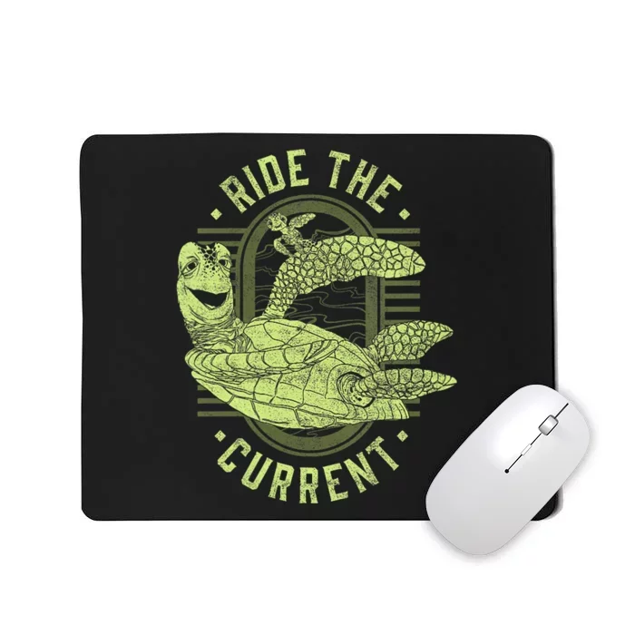 Earth Day Finding Nemo Turtle Ride The Current Mousepad