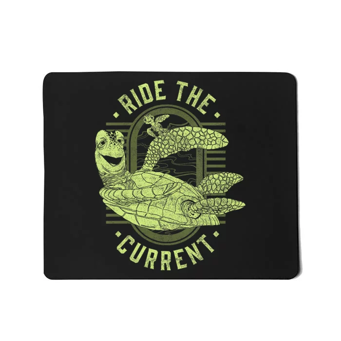 Earth Day Finding Nemo Turtle Ride The Current Mousepad