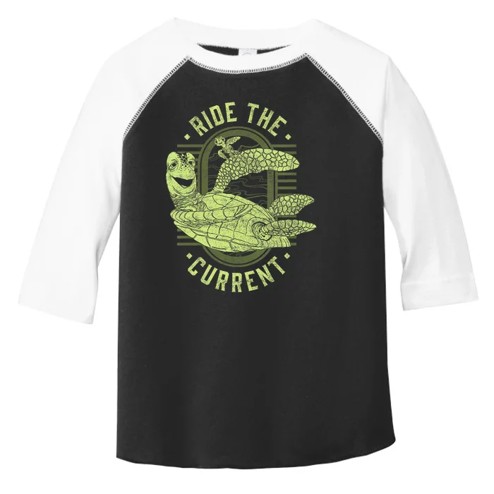 Earth Day Finding Nemo Turtle Ride The Current Toddler Fine Jersey T-Shirt