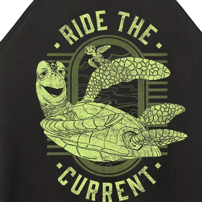 Earth Day Finding Nemo Turtle Ride The Current Women’s Perfect Tri Rocker Tank