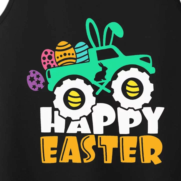 Easter Day for Monster Truck Lover  eggs easter Performance Tank