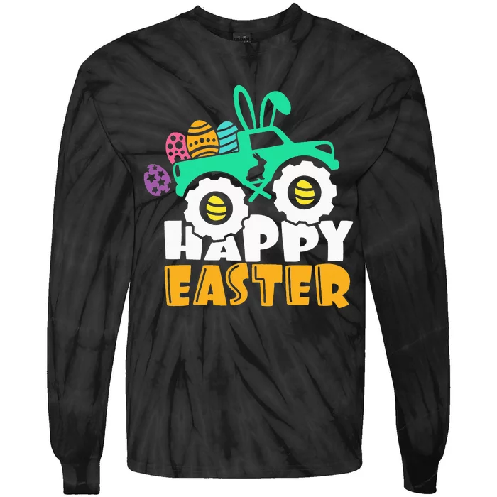 Easter Day for Monster Truck Lover  eggs easter Tie-Dye Long Sleeve Shirt