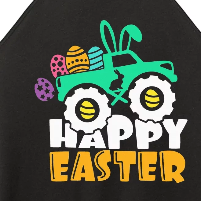 Easter Day for Monster Truck Lover  eggs easter Women’s Perfect Tri Rocker Tank