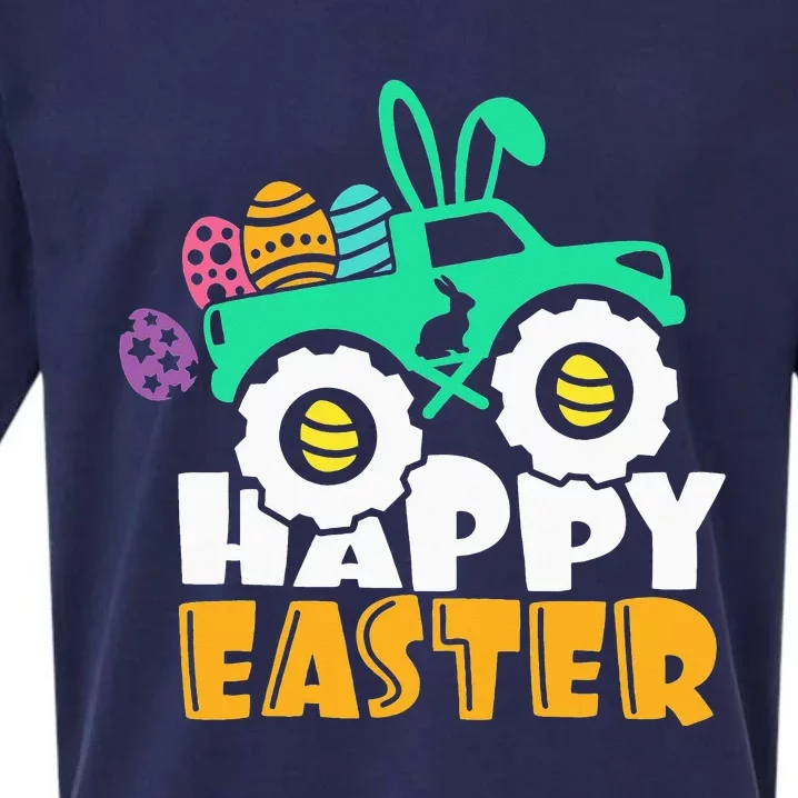 Easter Day for Monster Truck Lover  eggs easter Sueded Cloud Jersey T-Shirt