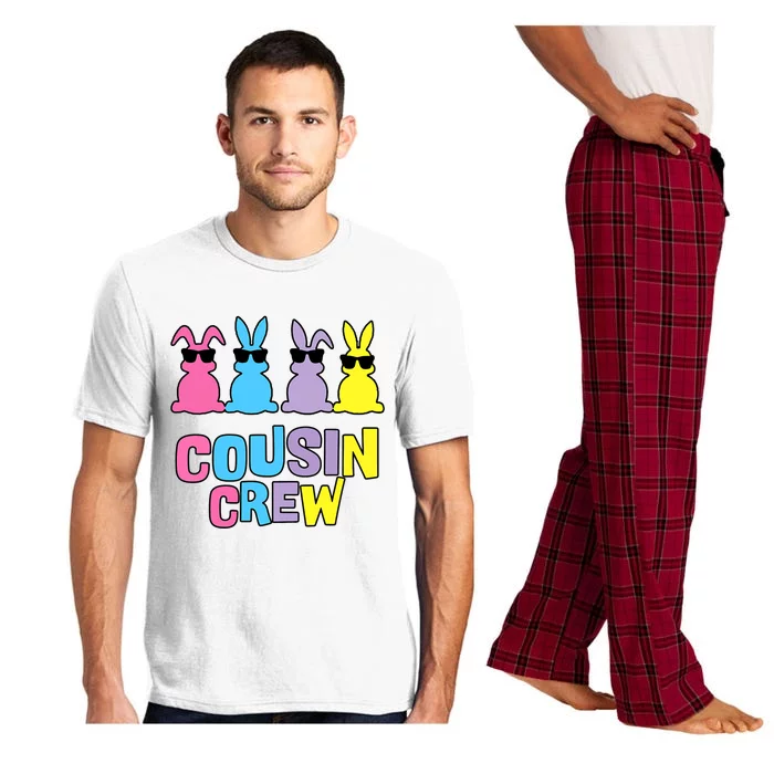 Easter Day Funny Cousin Crew Bunnies Easter Matching Colorful Rabbits Pajama Set