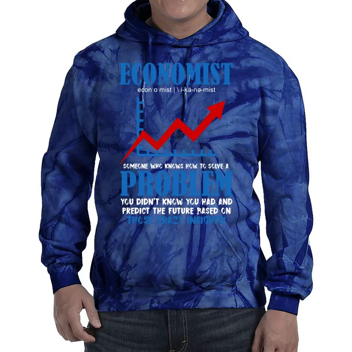 Economist Definition Funny Joke Tie Dye Hoodie