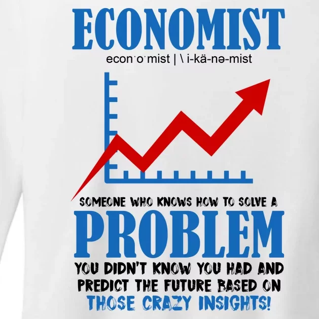 Economist Definition Funny Joke Womens CVC Long Sleeve Shirt