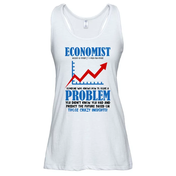 Economist Definition Funny Joke Ladies Essential Flowy Tank