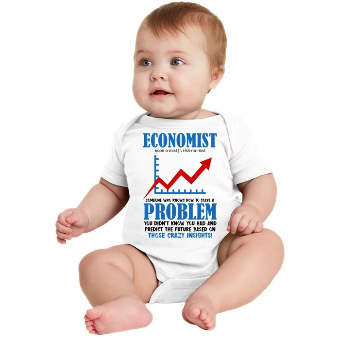 Economist Definition Funny Joke Baby Bodysuit