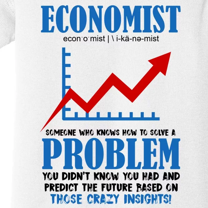 Economist Definition Funny Joke Baby Bodysuit