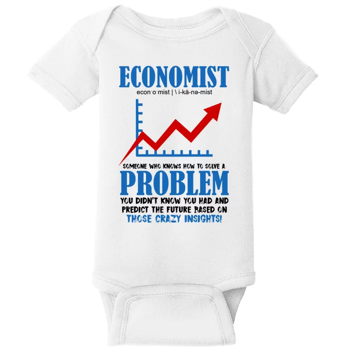 Economist Definition Funny Joke Baby Bodysuit